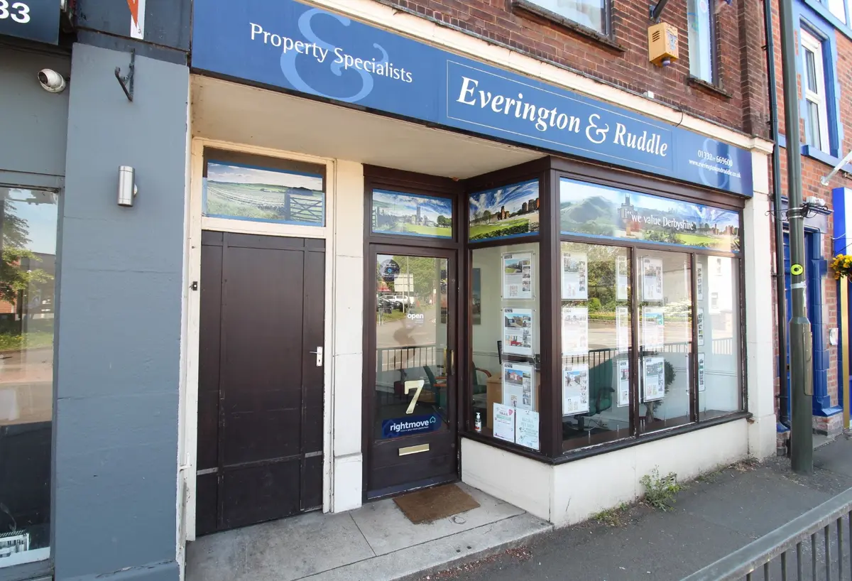 The Everington & Ruddle office at 7 Derby Road, Borrowash